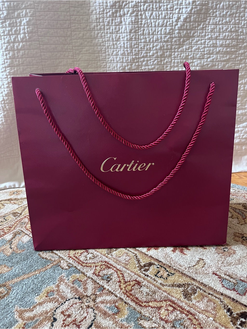 Authentic Cartier Shopping Bag